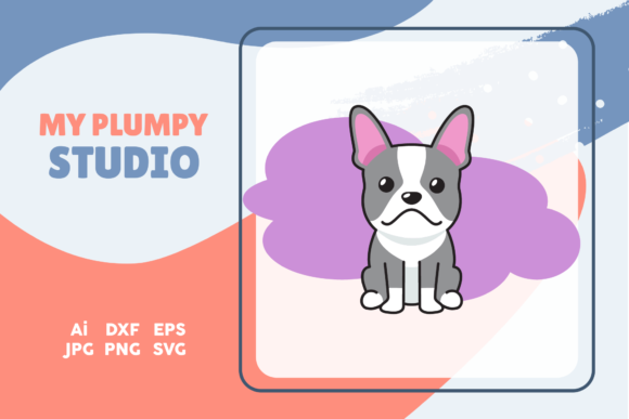 Adorable Canine Charm: Exploring the Dog Animal Cute Cloud Purple Aesthetic