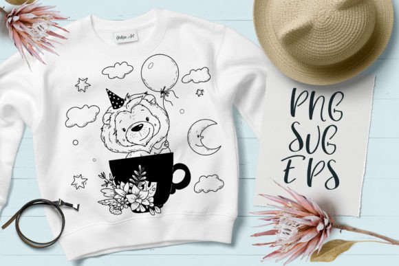 Adorable Cosmic Explorer: The Cute Lion SVG Set