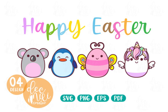 Animal Easter Eggs Set No.03: Festive Clipart for Designers
