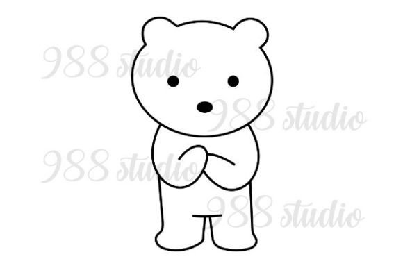 Animal Outline Drawing Bear Svg Png: A Designer's Playful Asset