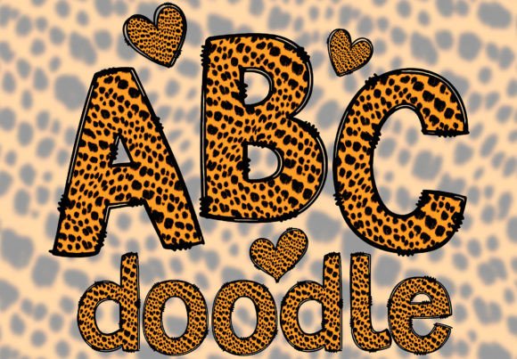 Animal Print Doodle Letters: Wild Style for Creative Projects