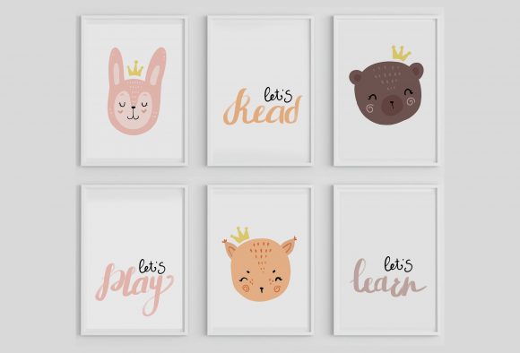 Animal Printable Wall Art, Let's Play: Instant Nursery Joy