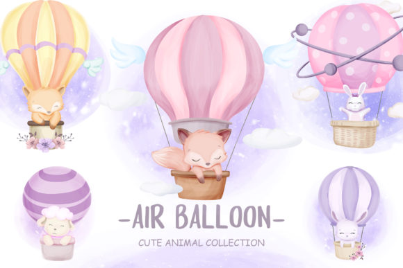 Charming Designs with Cute Animal Air Balloon Vol.2