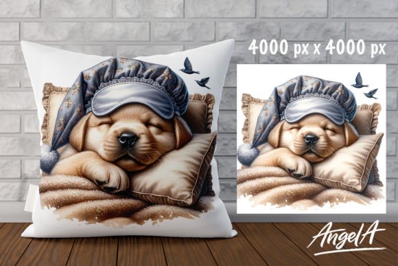 Charming Sleeping Labrador PNG for Creative Projects