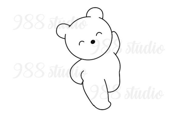 Cute Bear Outline Drawing Svg: Your Go-To for Charming Designs