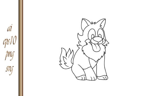 Doodle Dog CliparSketch Animal Vector: A Playful Design Asset