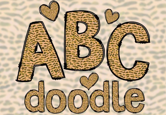Doodle Letters Animal Print Sublimation: Your Playful Design Ally