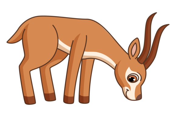 Gazelle Cartoon Animal: A Cute Forest Baby for Creative Projects