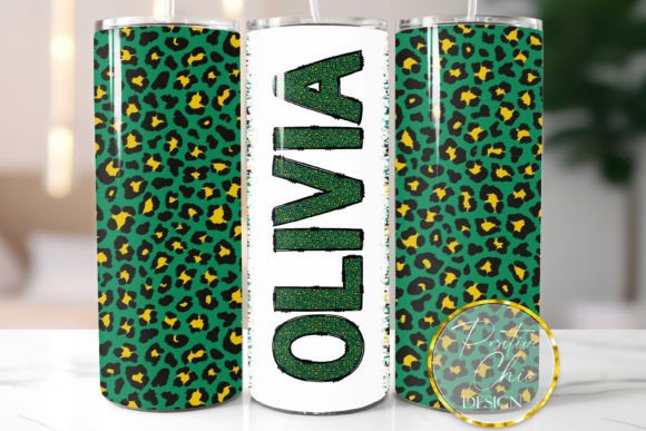 Wild Style Meets Modern Craft: The Green Animal Print Tumbler Wrap